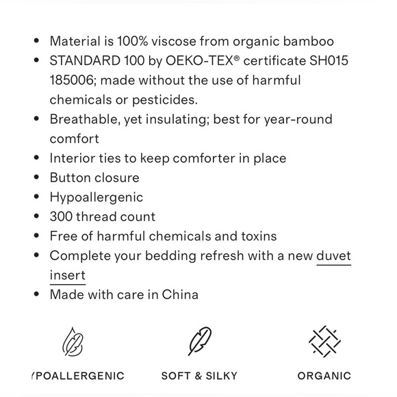 Quince Duvet only Color Clay full/queen 100% viscose from organic bamboo - Picture 6 of 10